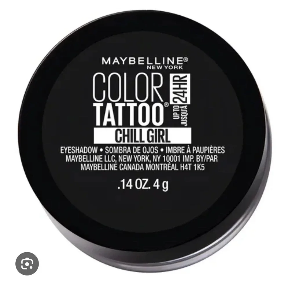 Maybelline Color Tattoo 24HR Cream Eyeshadow 2 Pack Chill Girl Silver White 4g